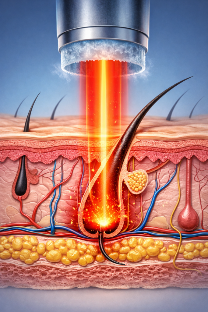epilacja laserowa Wrocław, bezbolesna epilacja laserowa