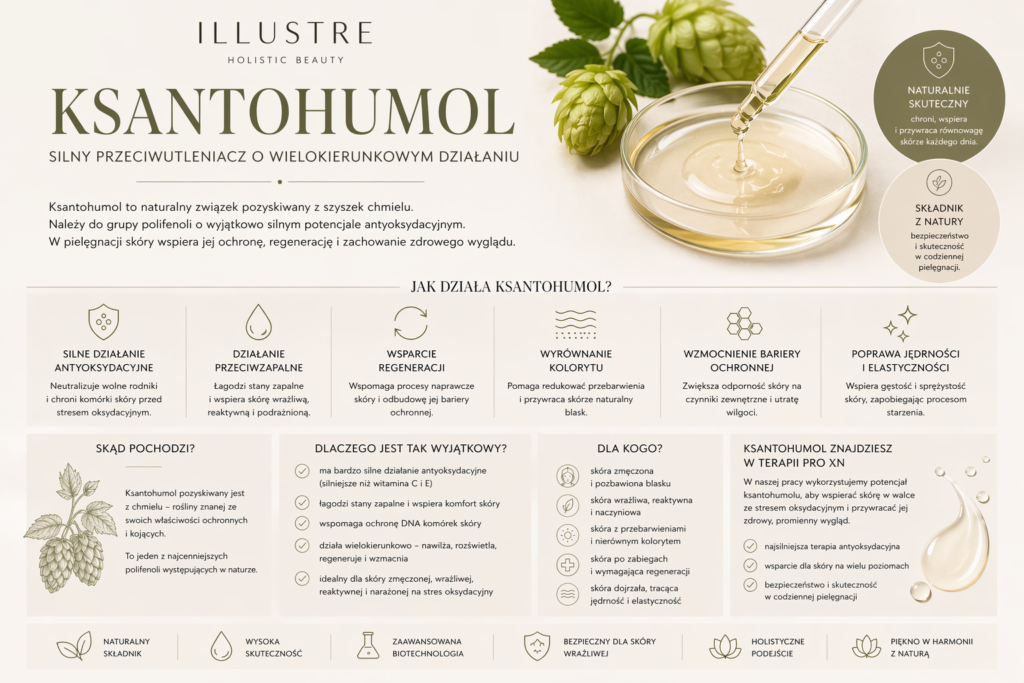 Poznaj PRO XN w Illustre – antyoksydacyjną terapię dla skóry zmęczonej, wrażliwej, odwodnionej i potrzebującej regeneracji, ukojenia oraz wsparcia bariery ochronnej.